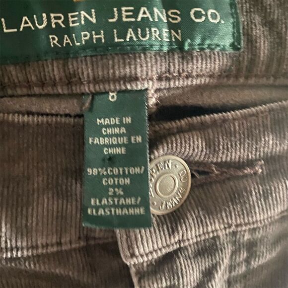 Lauren Jeans Co. Ralph Lauren Women's Bootcut Corduroy Pants Brown Size 8 - Picture 11 of 11